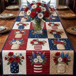 American Bouquet Table Runner - Made to Order TABLE928