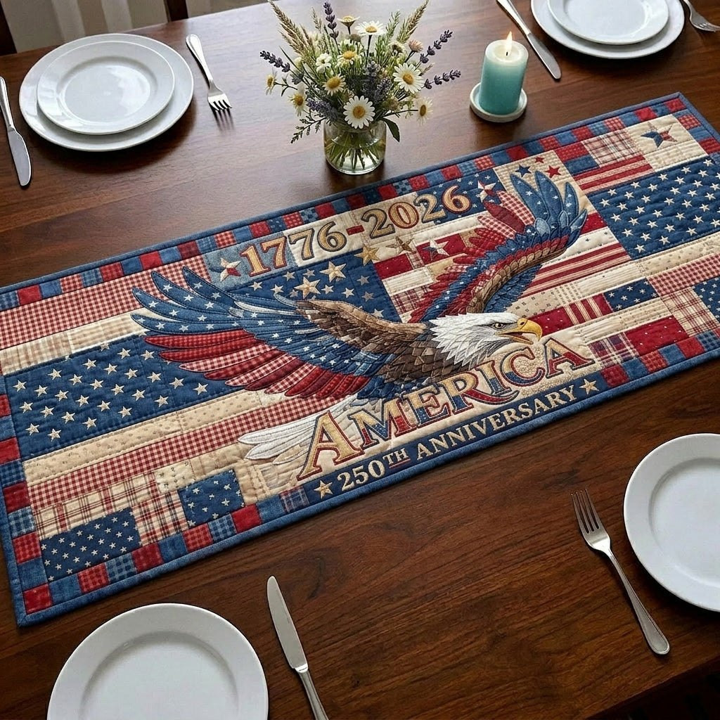 America 250th Anniversary Eagle Table Runner - Made to Order TABLE928