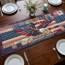 America 250th Anniversary Eagle Table Runner - Made to Order TABLE928