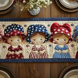 American Charm Sunbonnet Table Runner - Made to Order TABLE928