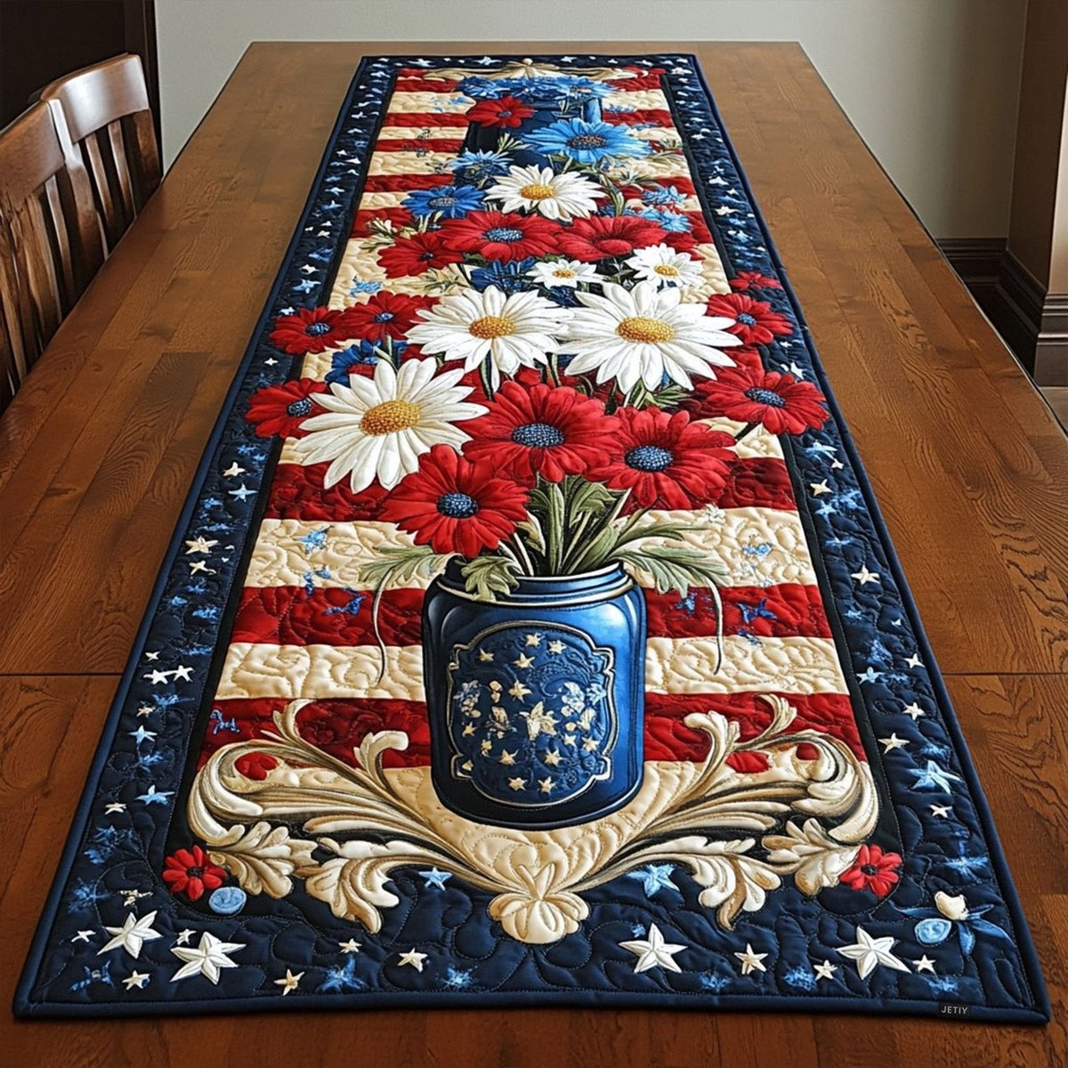 American Heritage Garden Table Runner - Made to Order TABLE928