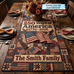 250 Years of America Panel Table Runner - Made to Order TABLE928