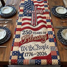 250 Years of Blessing We the People Table Runner - Made to Order TABLE928