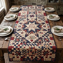250 Years of Stars and Stripes Table Runner - Made to Order TABLE928
