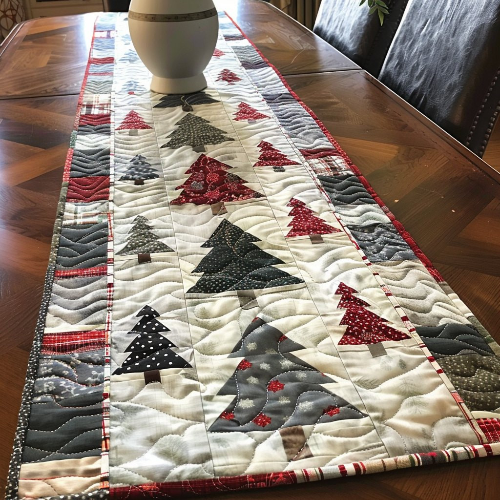 Yuletide Pines Table Runner - Made to Order TABLE928