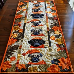 Adorable Baby Pugs Table Runner - Made to Order TABLE928
