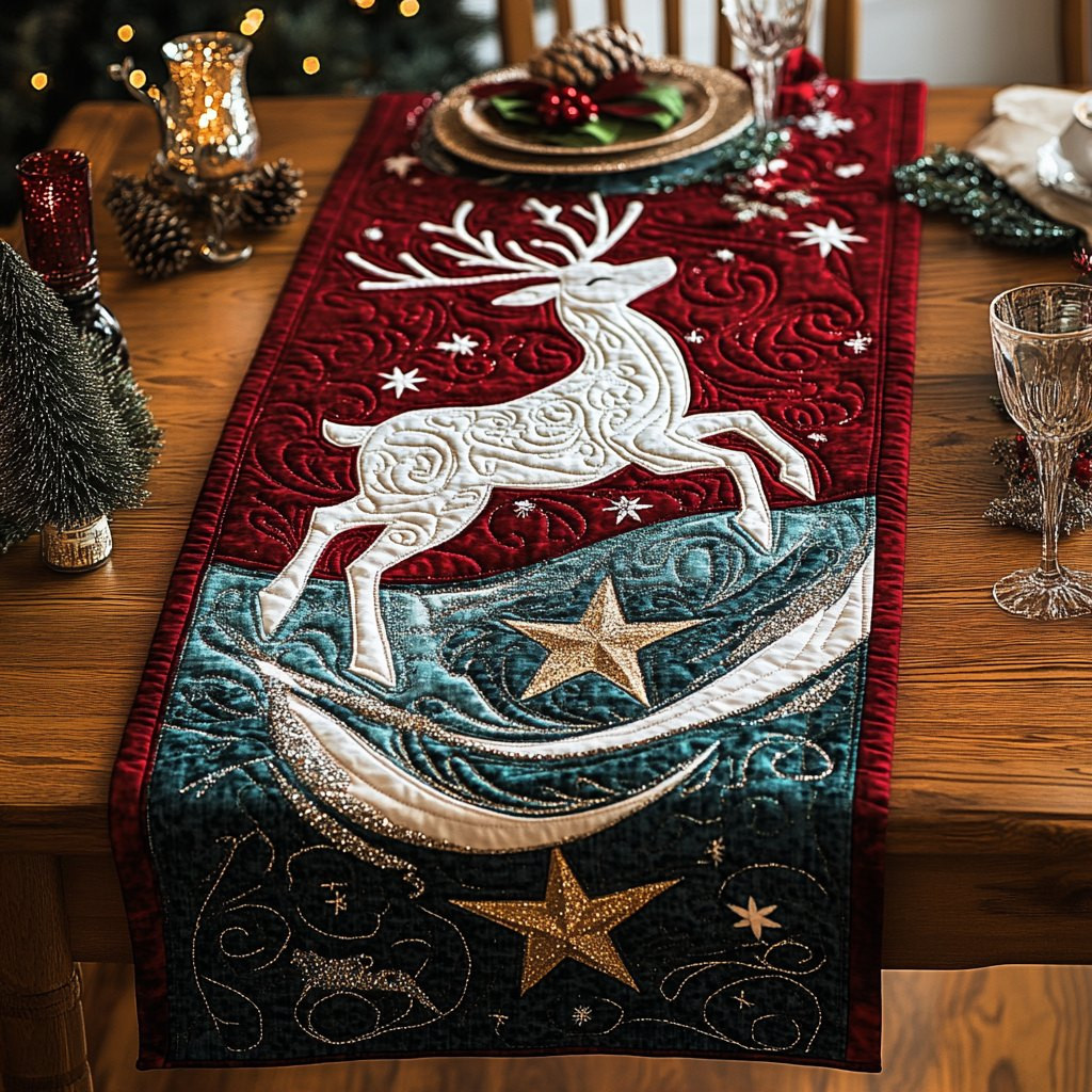 Winter Reindeer Table Runner - Made to Order TABLE928