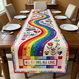 All Colors All Love Table Runner - Made to Order TABLE928