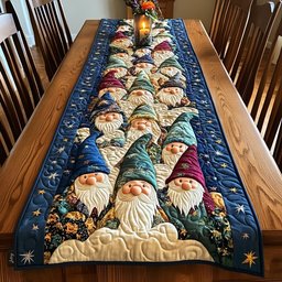 Yuletide Gnomes Table Runner - Made to Order TABLE928