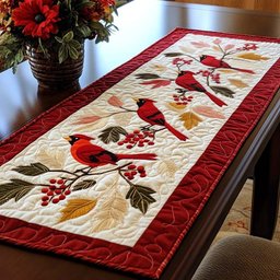 Yuletide Echoes Table Runner - Made to Order TABLE928