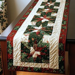 Santas Festive Sleigh Table Runner - Made to Order TABLE928