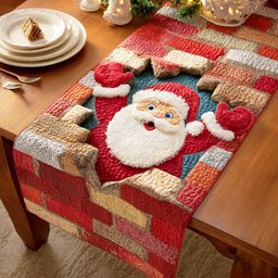 Santa Holiday Table Runner - Made to Order TABLE928