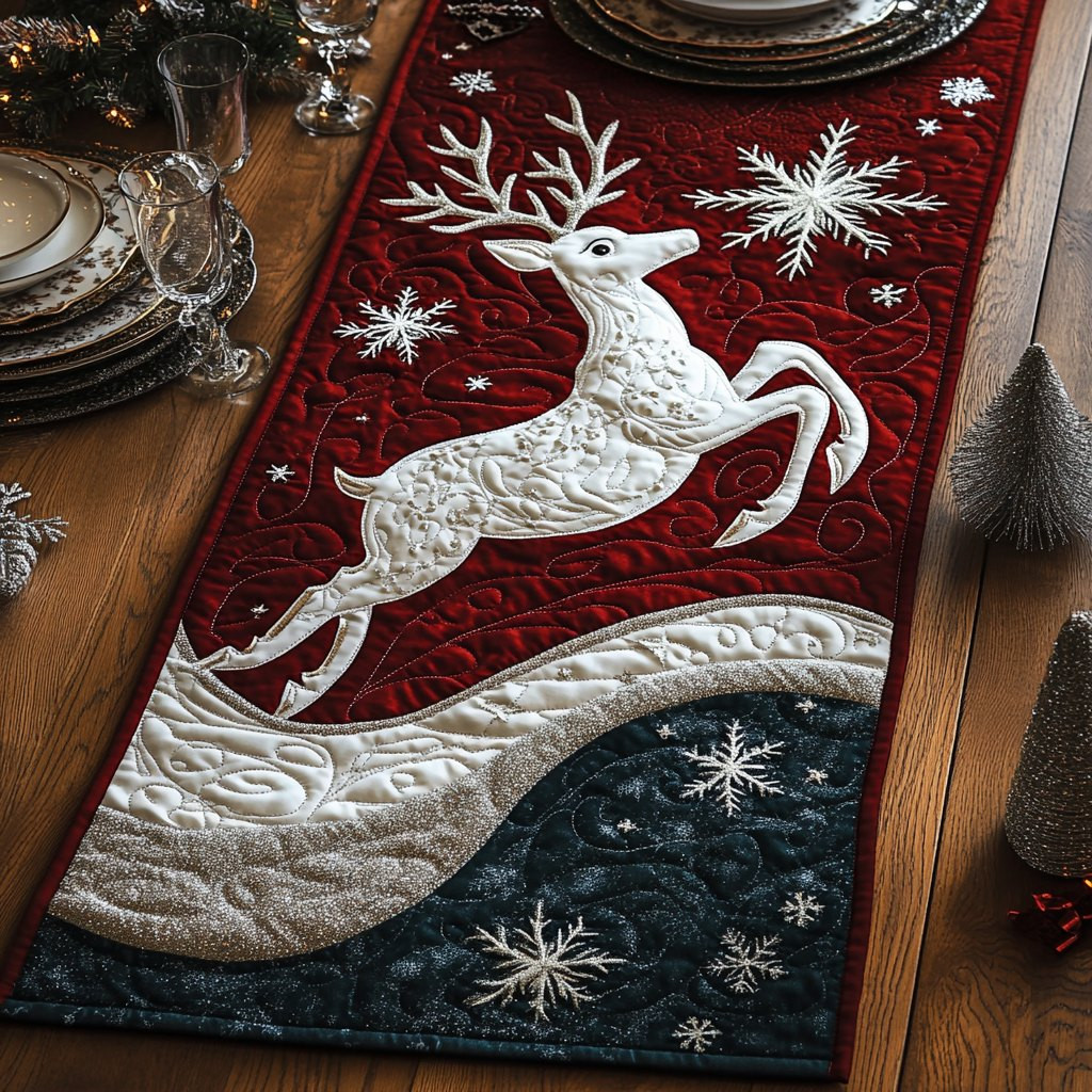 Reindeer Winter Magic Table Runner - Made to Order TABLE928