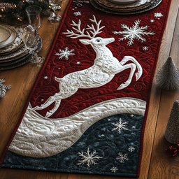 Reindeer Winter Magic Table Runner - Made to Order TABLE928