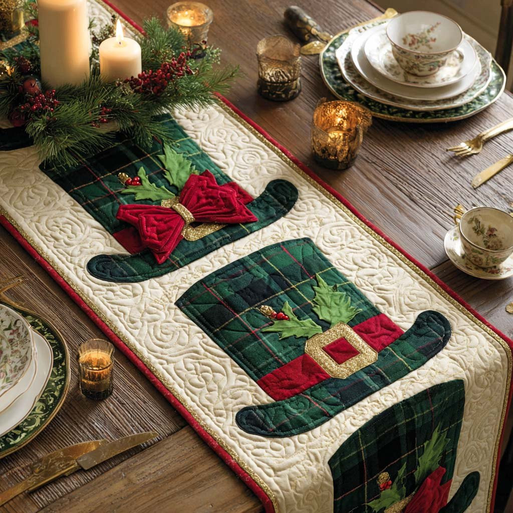 Snowman Hat Table Runner - Made to Order TABLE928