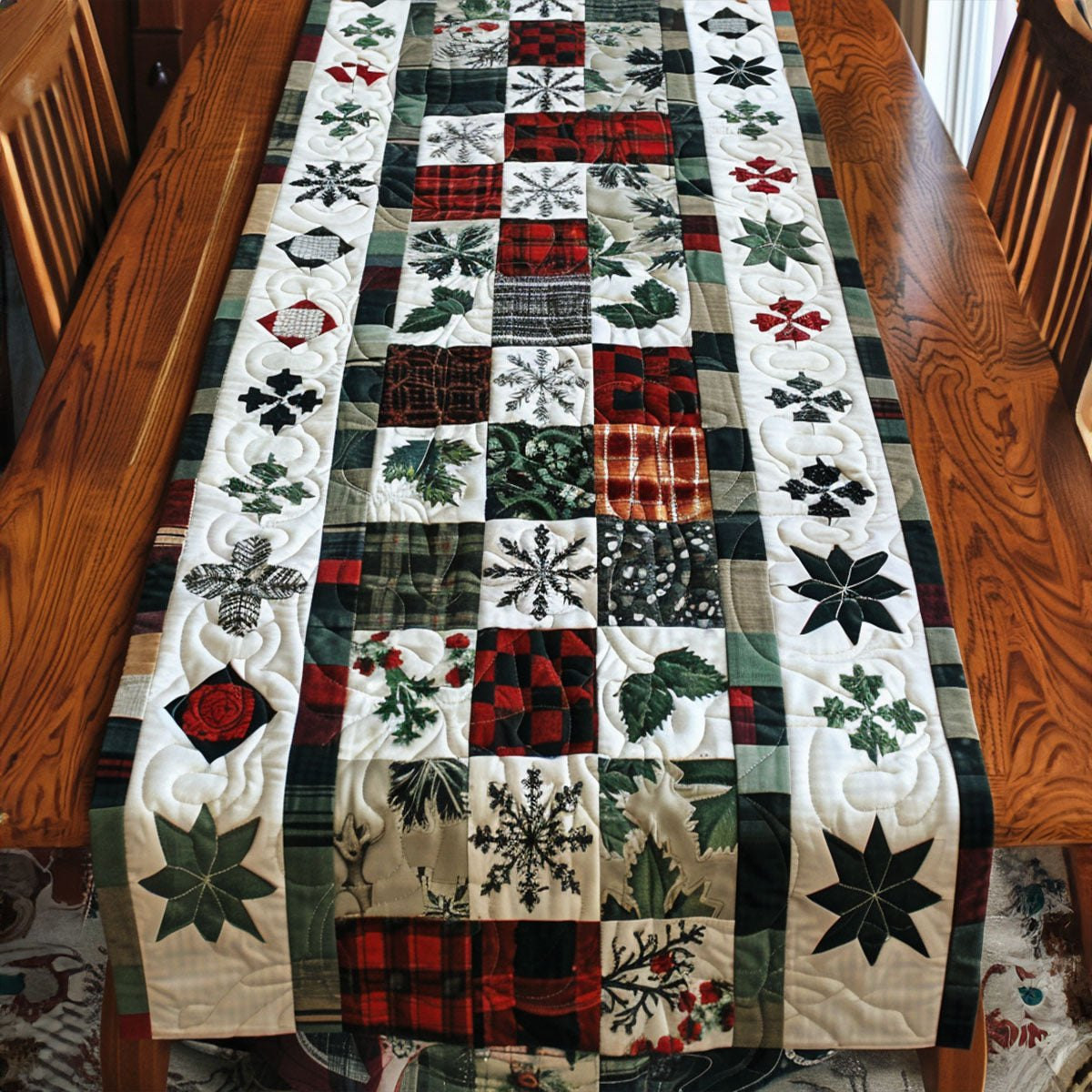 Jolly Santas Gift Table Runner - Made to Order TABLE928