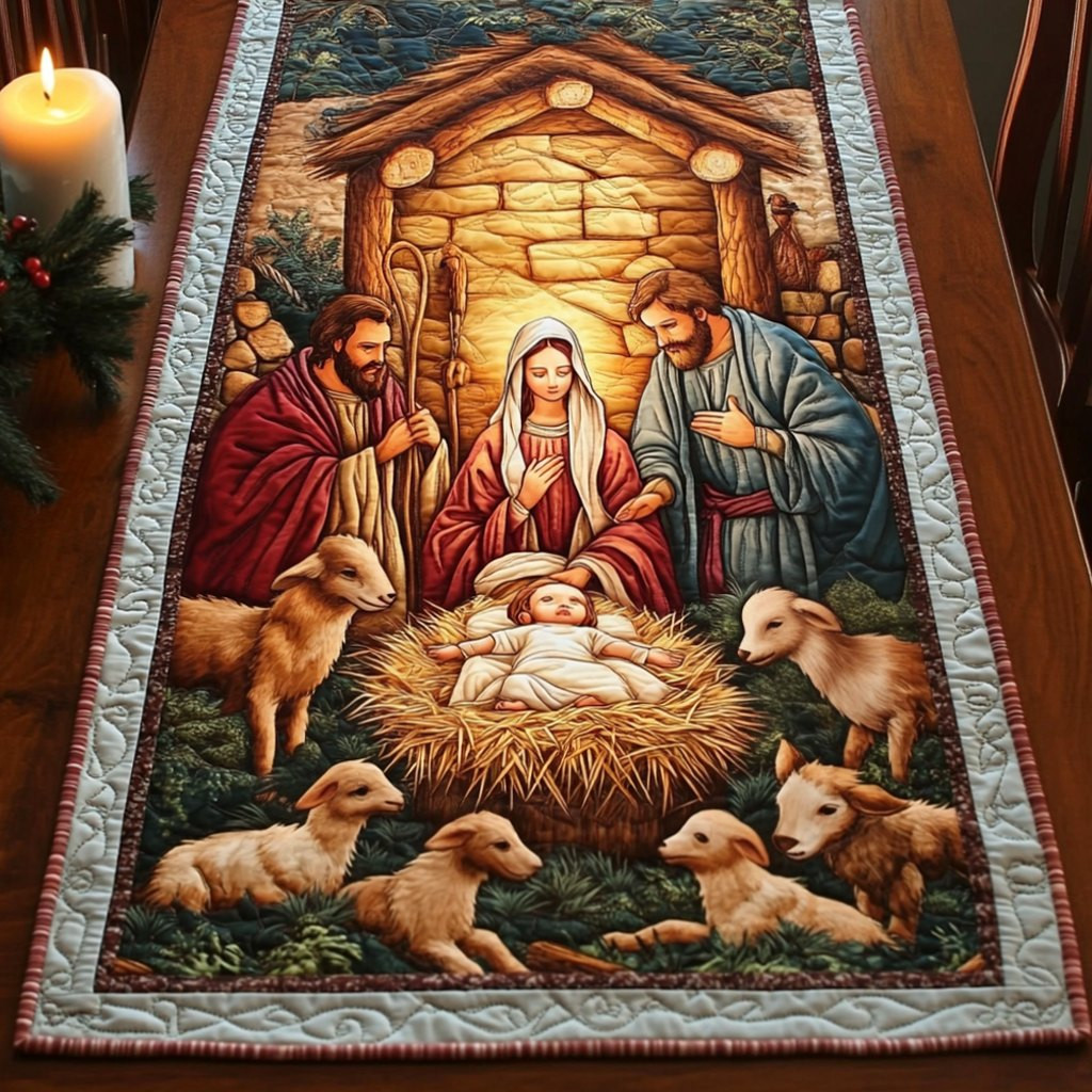 Nativity Grace Table Runner - Made to Order TABLE928