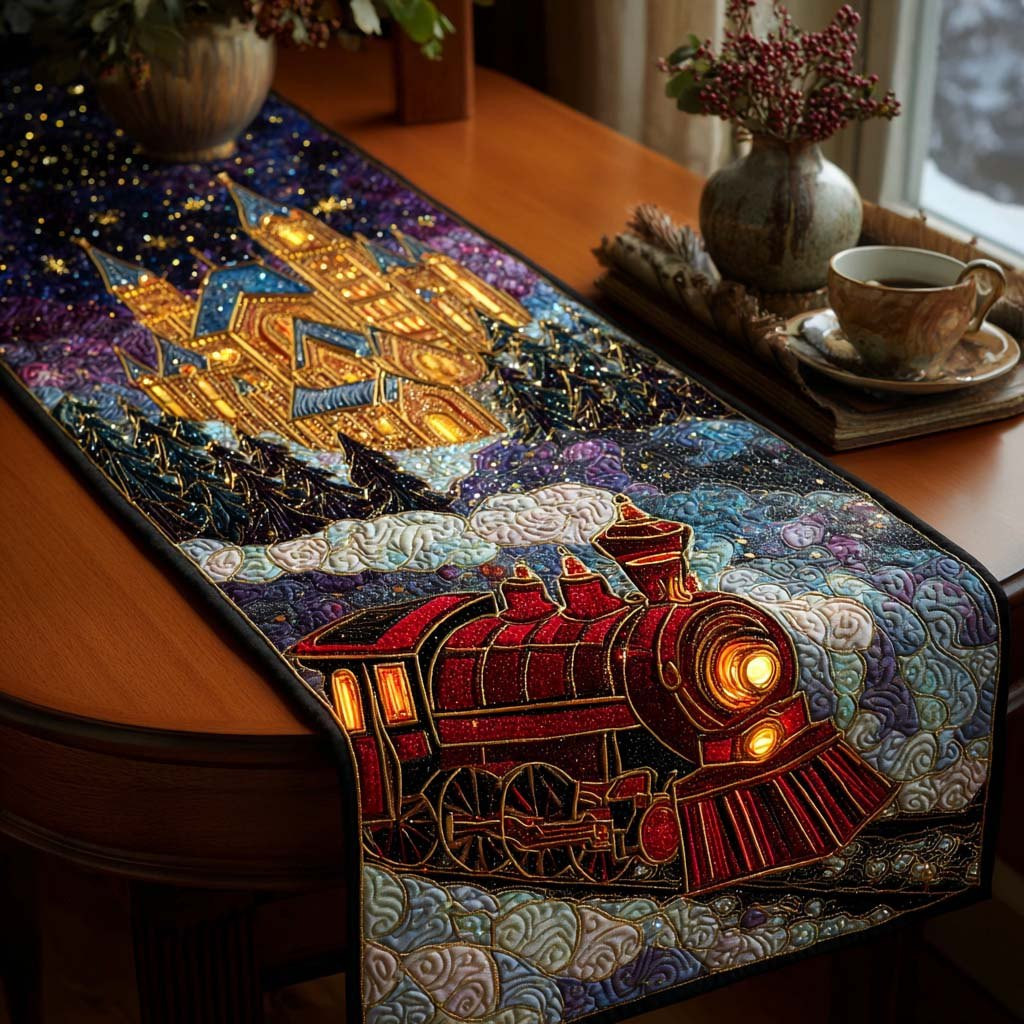 Magical Christmas Train Table Runner - Made to Order TABLE928