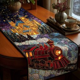 Magical Christmas Train Table Runner - Made to Order TABLE928
