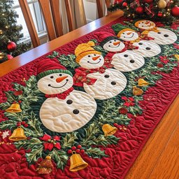 Snowman Jolly Joy Table Runner - Made to Order TABLE928