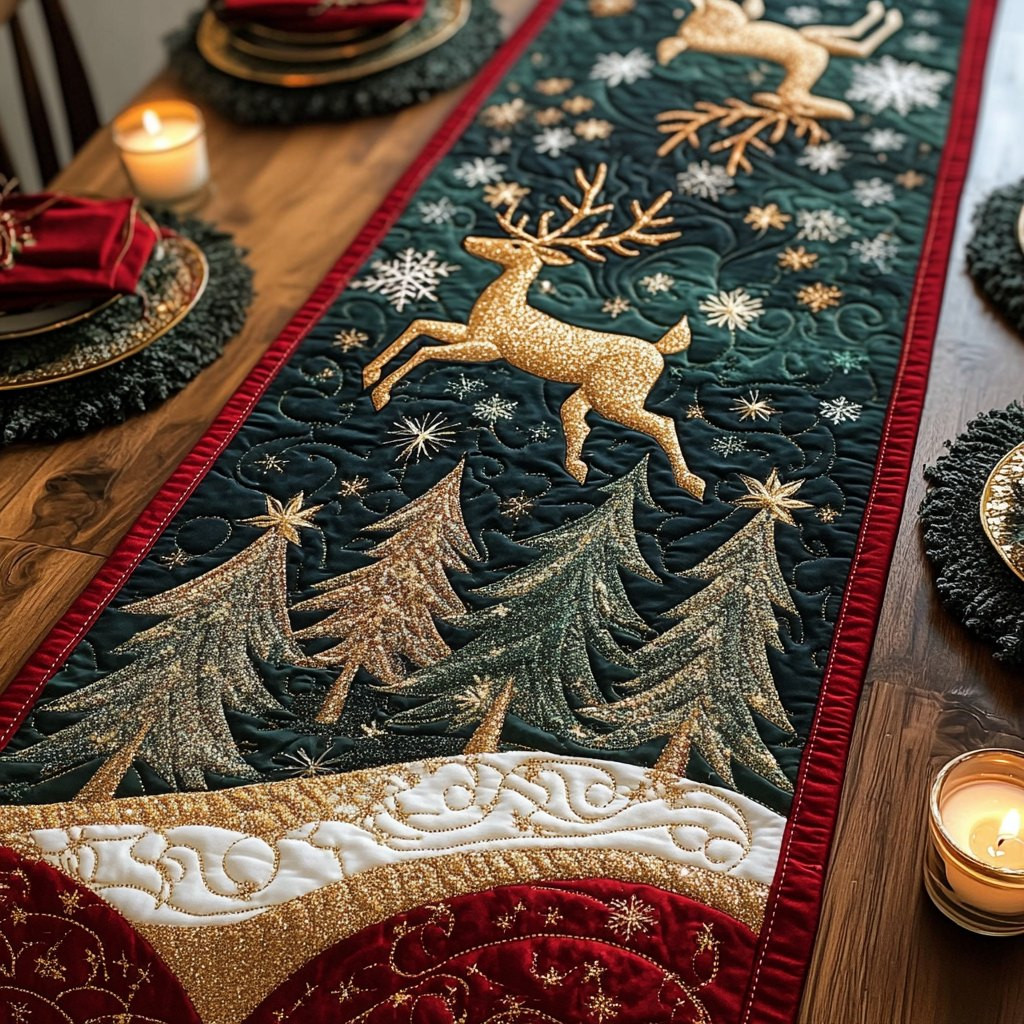 Reindeer Whisper Table Runner - Made to Order TABLE928