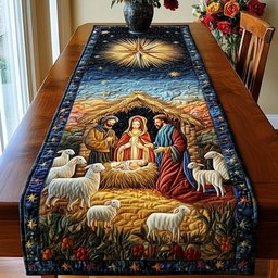 Nativity Under the Stars Table Runner - Made to Order TABLE928