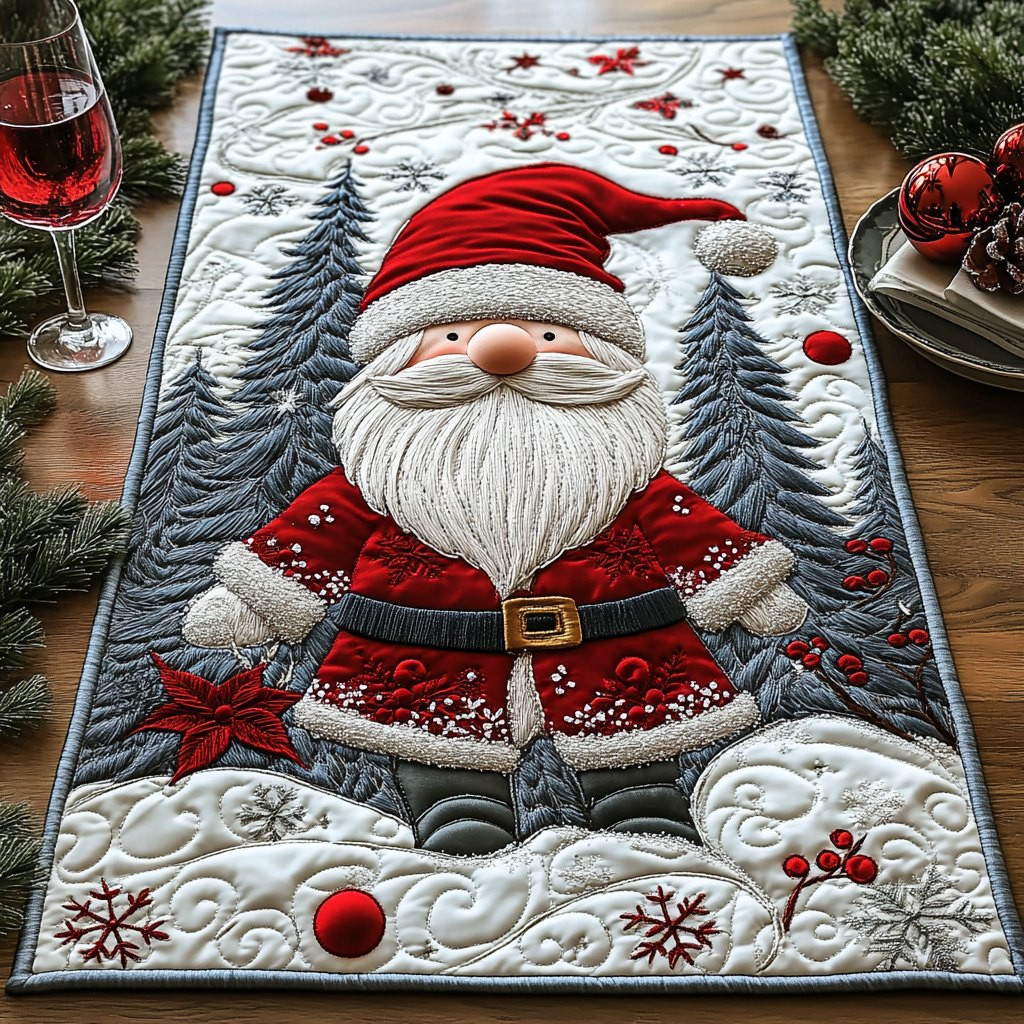 Santa Stroll Table Runner - Made to Order TABLE928