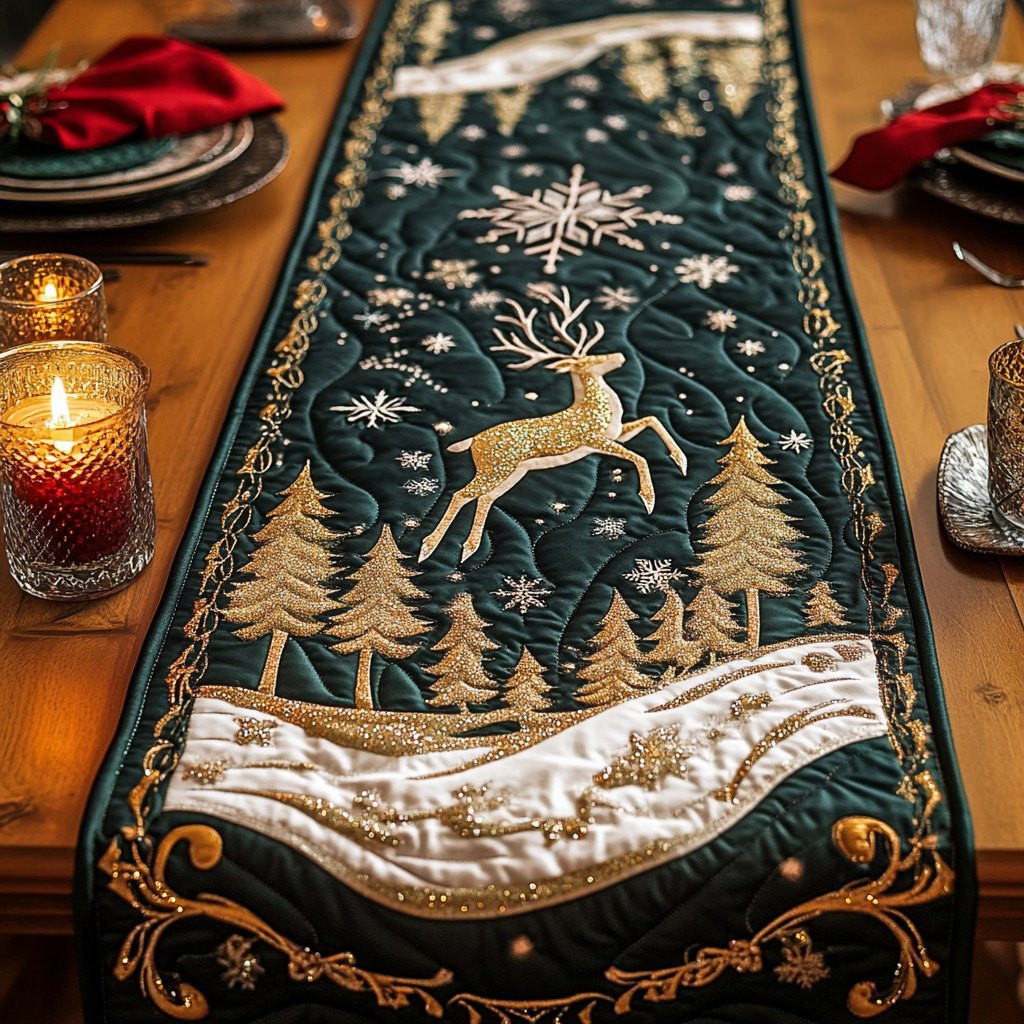 Reindeer Dash Table Runner - Made to Order TABLE928