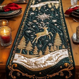 Reindeer Dash Table Runner - Made to Order TABLE928