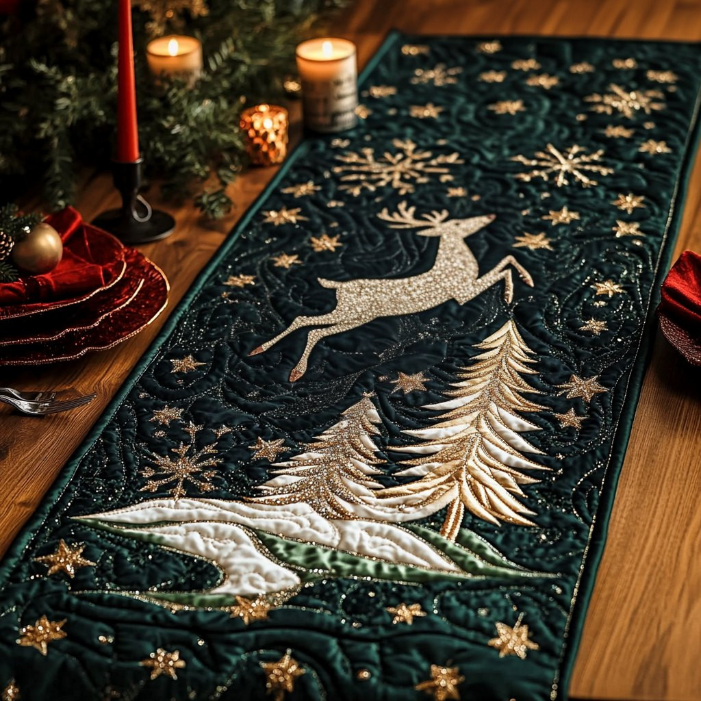 Reindeer Dream Table Runner - Made to Order TABLE928