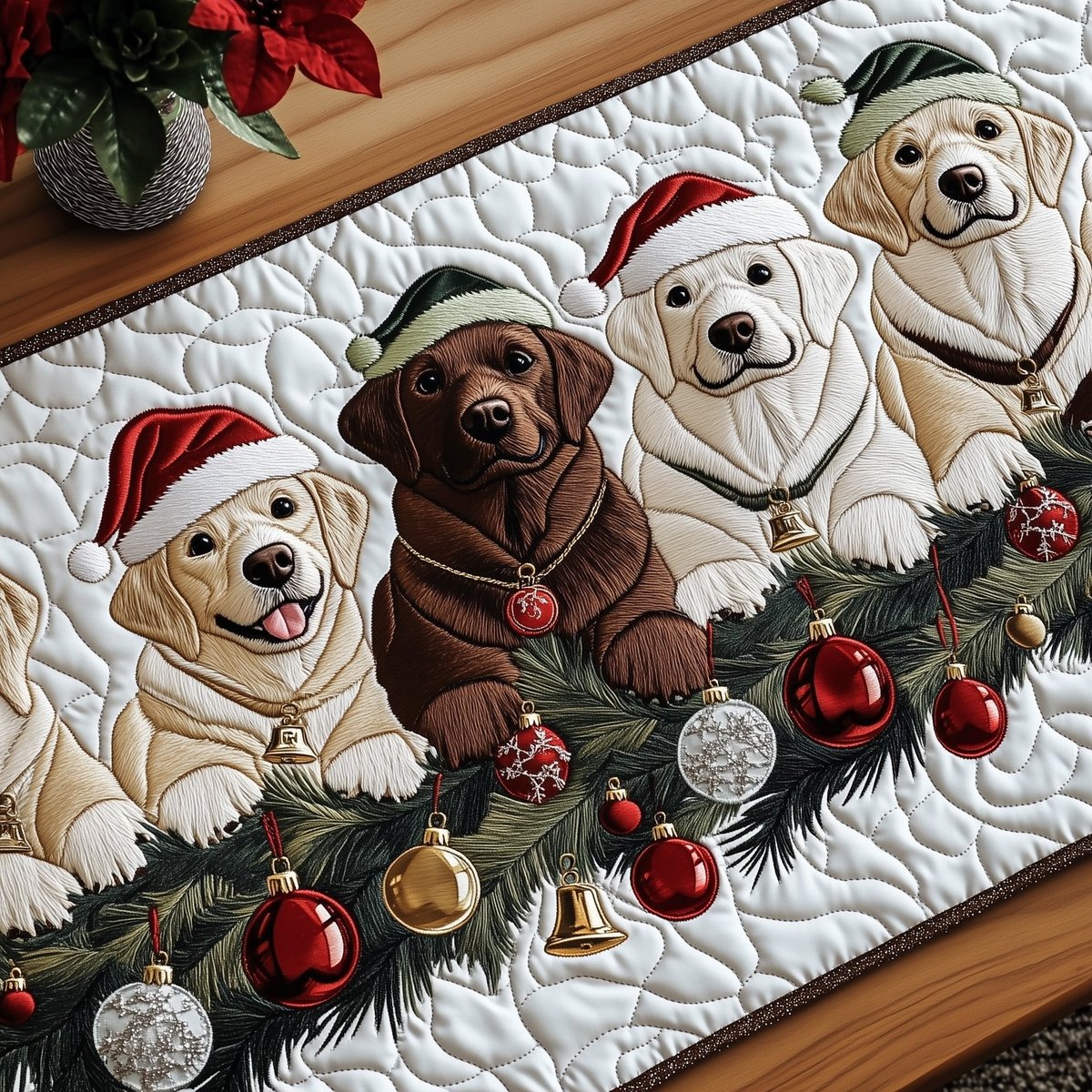 Jolly Labrador Table Runner - Made to Order TABLE928