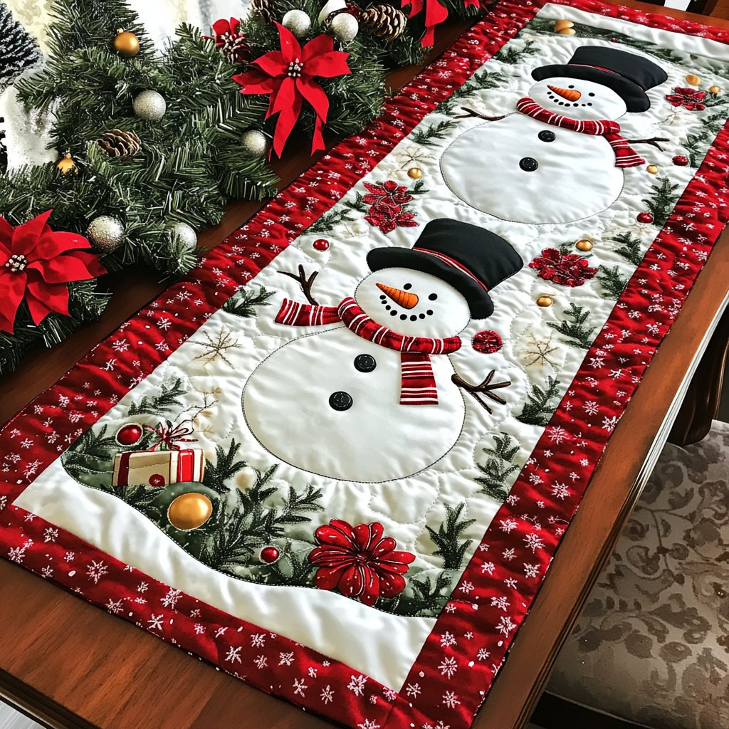 Snowman Glow Table Runner - Made to Order TABLE928