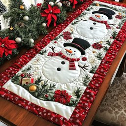 Snowman Glow Table Runner - Made to Order TABLE928