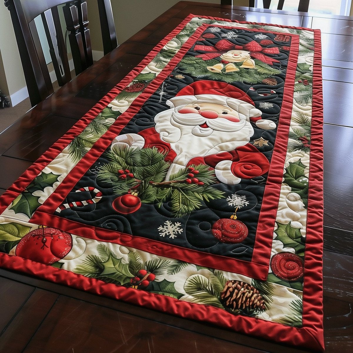 Santa Xmas Magic Table Runner - Made to Order TABLE928