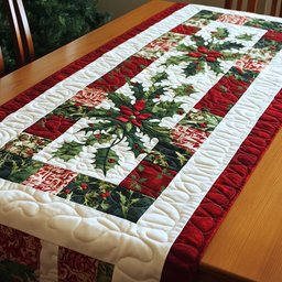 Mistletoe Winter Wishes Table Runner - Made to Order TABLE928