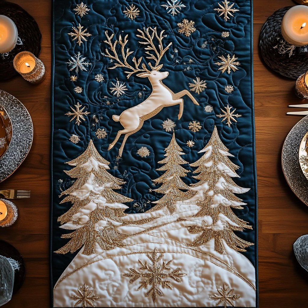 Reindeer Twinkle Table Runner - Made to Order TABLE928