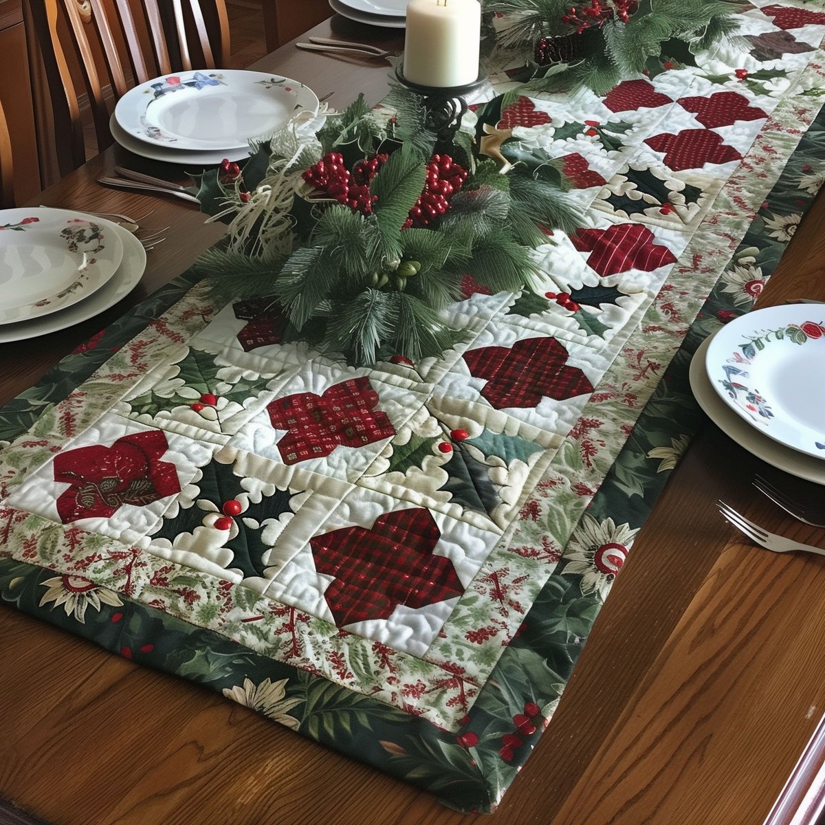 Holly Jolly Nights Table Runner - Made to Order TABLE928