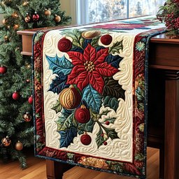 Holly Jolly Charm Table Runner - Made to Order TABLE928