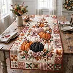 Glam Pumpkin Christmas Tree Table Runner - Made to Order TABLE928