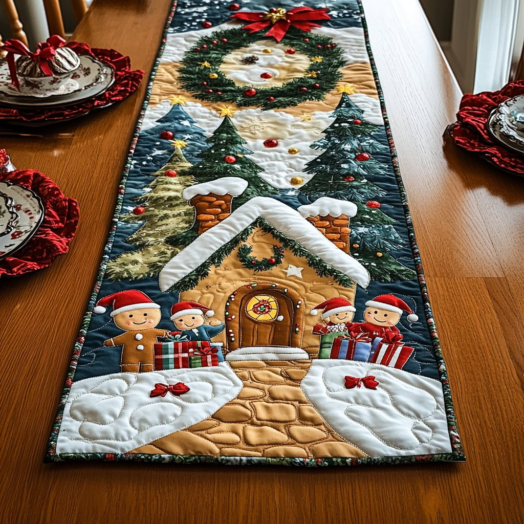 Gingerbread Warmth Table Runner - Made to Order TABLE928