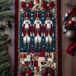 Holiday Nutcracker Charm Table Runner - Made to Order TABLE928
