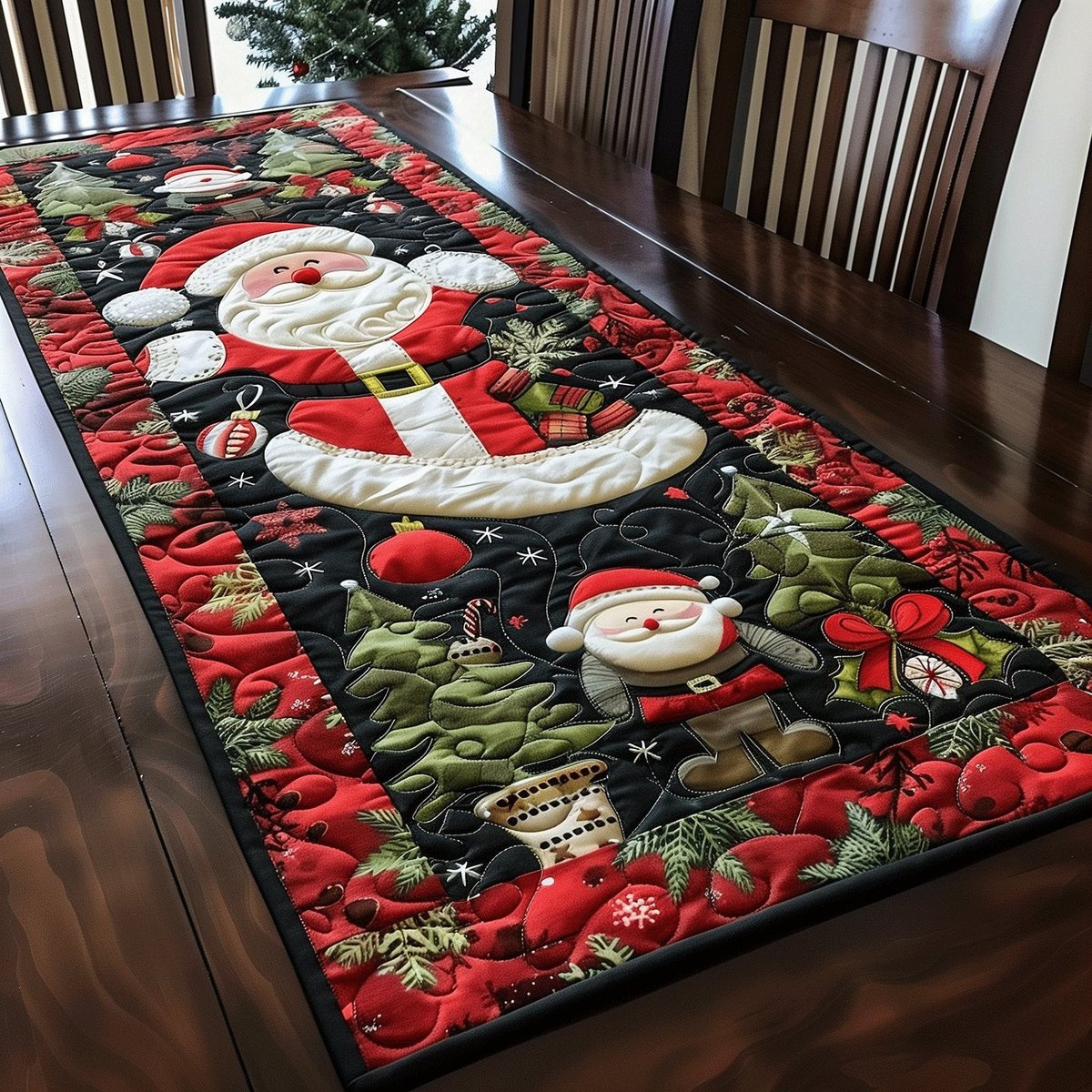 Ho Ho Ho Santa Table Runner - Made to Order TABLE928