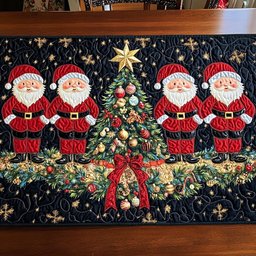 Holiday Santa Stroll Table Runner - Made to Order TABLE928