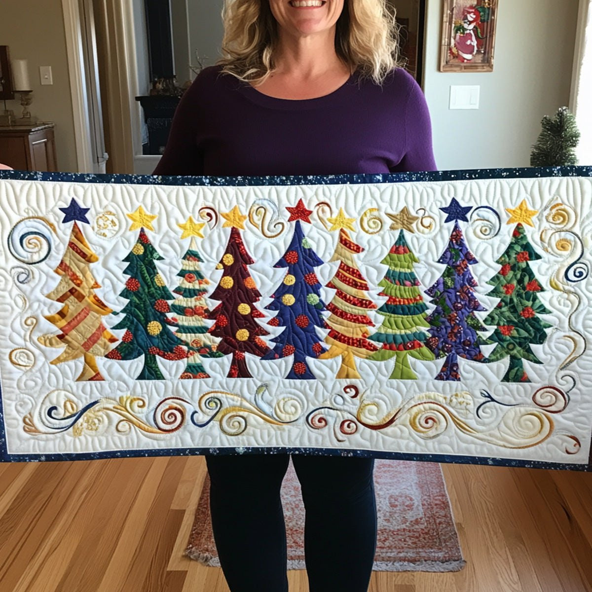Cozy Christmas Grove Table Runner - Made to Order TABLE928