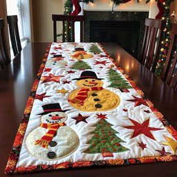 Festive Snowman Tree Table Runner - Made to Order TABLE928