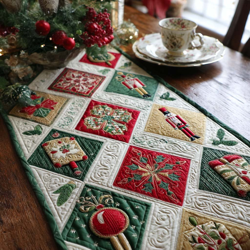 Festive Drumbeat Table Runner - Made to Order TABLE928