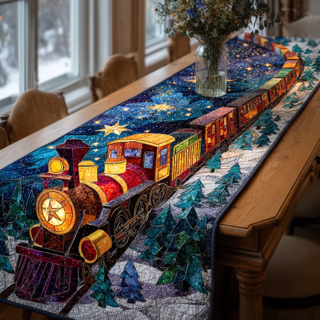 Festive Train Dreams Table Runner - Made to Order TABLE928