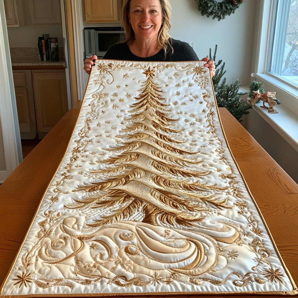 Elegant Christmas Tree Place Table Runner - Made to Order TABLE928