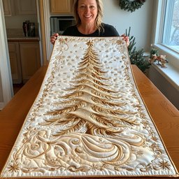 Elegant Christmas Tree Place Table Runner - Made to Order TABLE928