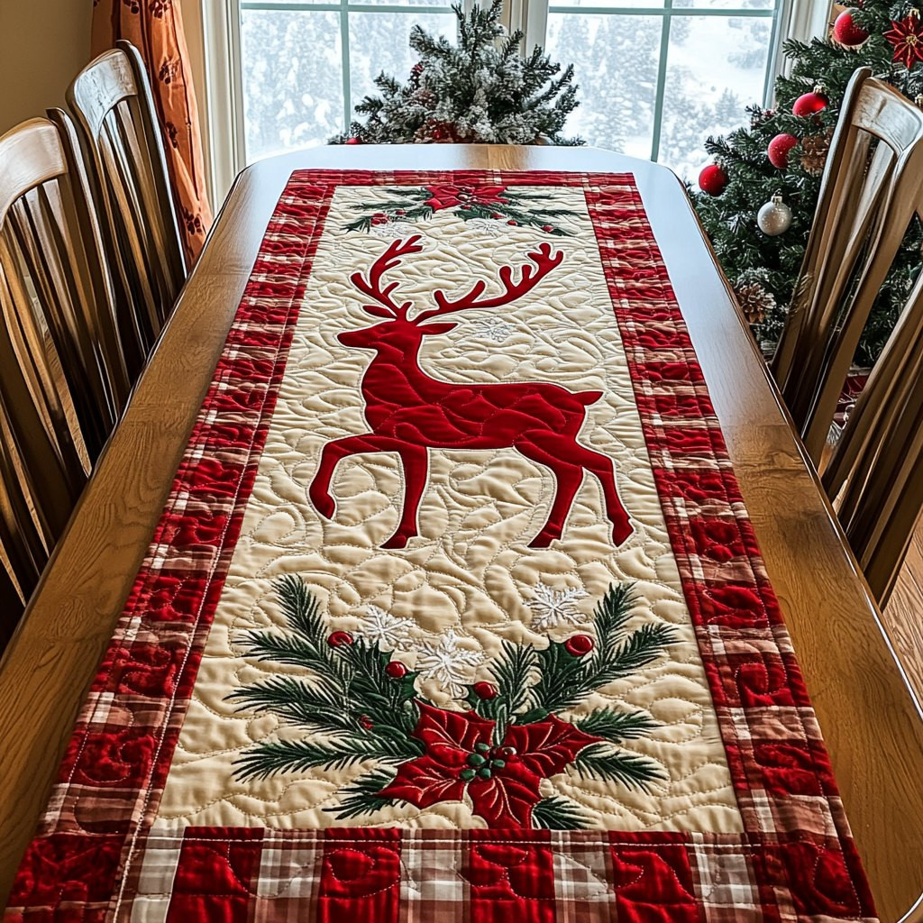 Festive Antler Trails Table Runner - Made to Order TABLE928